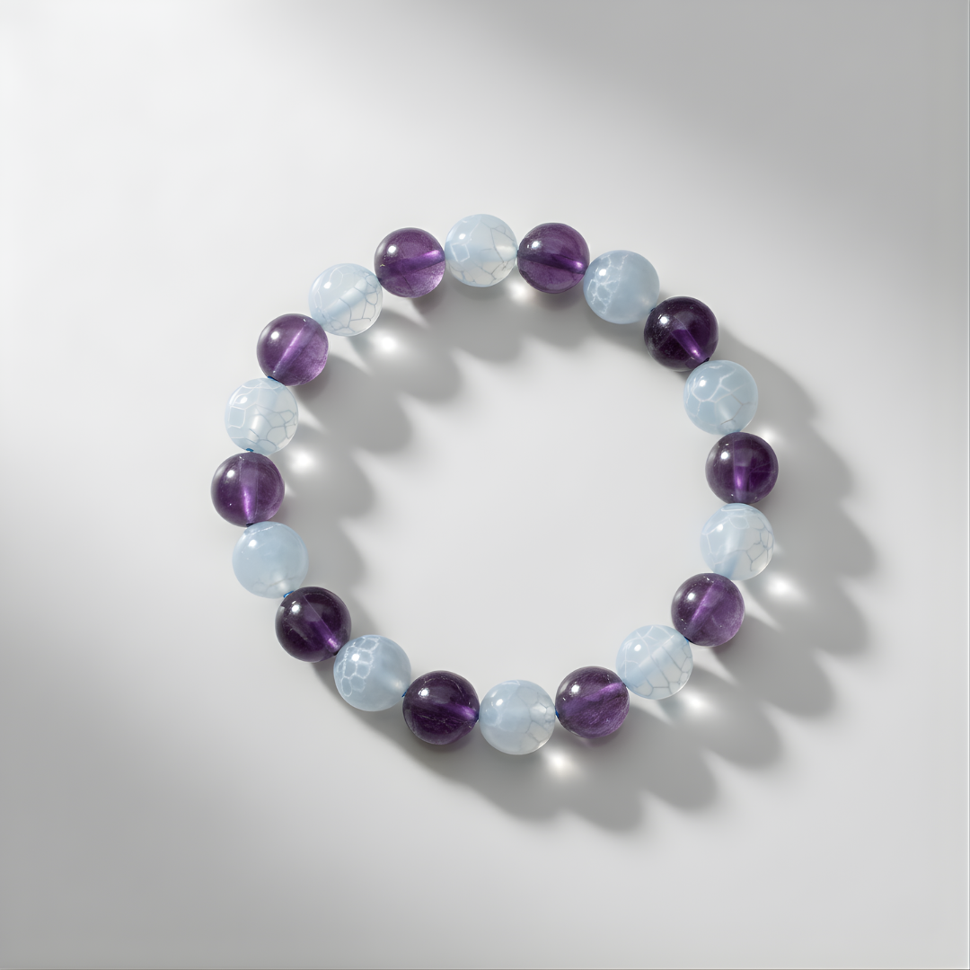 Amethyst and blue lace algate