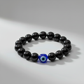 Black Tourmaline With Evil Eye