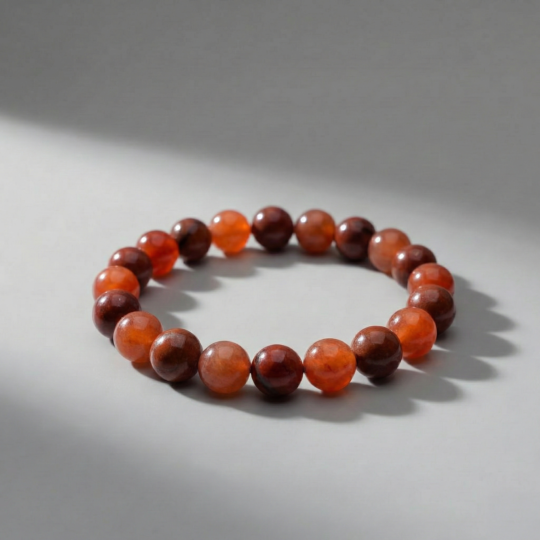 Carnelian & Red jasper Bracelet