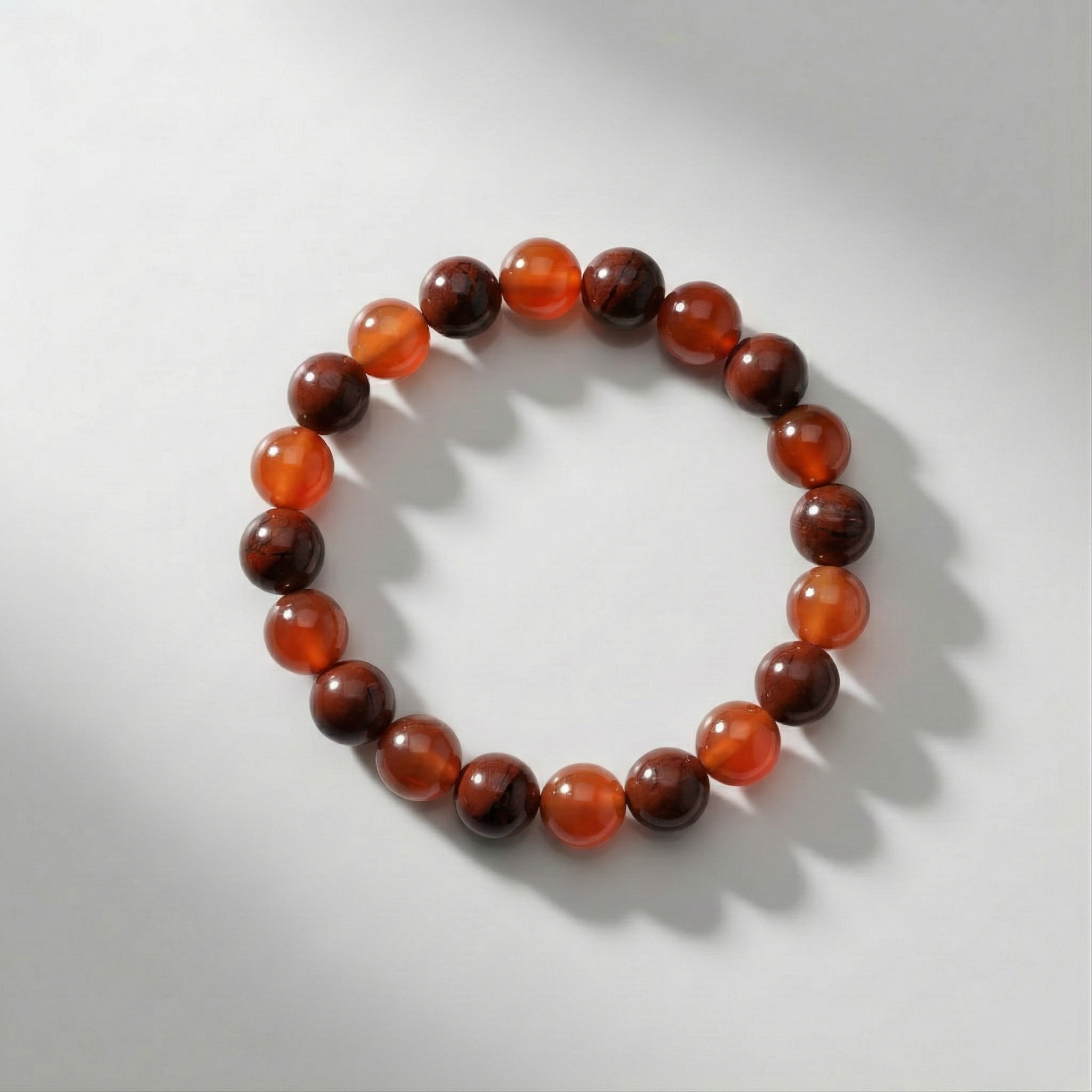 Carnelian & Red jasper Bracelet