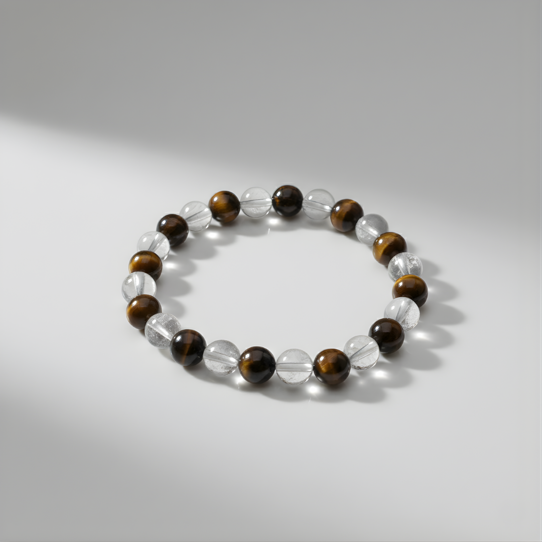 Tiger's eye & Clear quartz